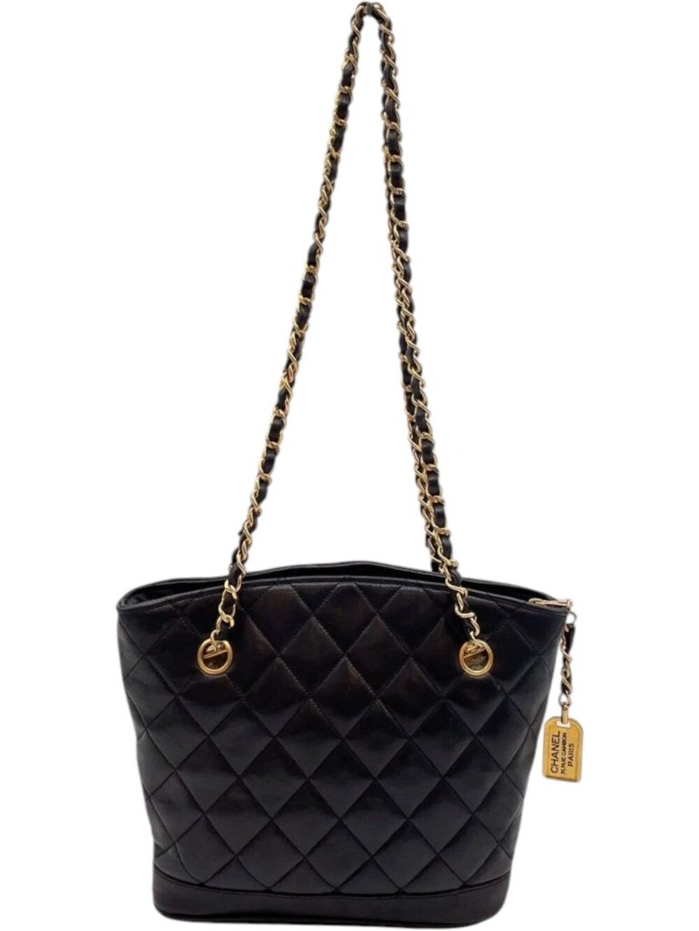 471990CR T6 Chanel Crossbody Bag Black Lambskin
